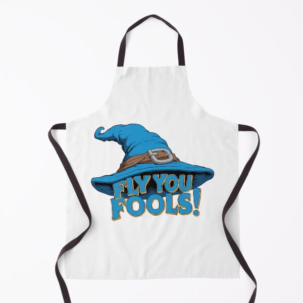Item preview, Fly You Fools — Blue Wizard Hat Funny Fantasy Quote - Fantasy designed and sold by Fenay Designs.