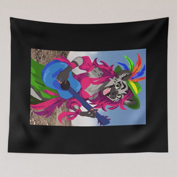 Item preview, Think Pink Gnoll Bard designed and sold by KlakkDrawsStuff.