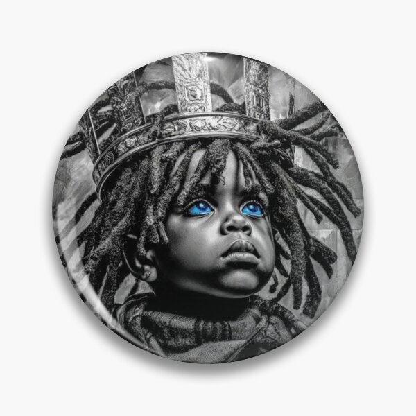 Item preview, Little king Afro Nova art designed and sold by Blackcanvas444.