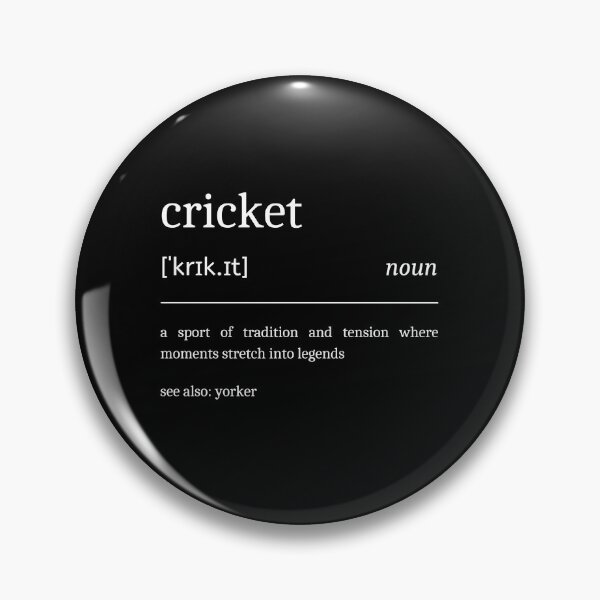 Item preview, Cricket Definition Funny Motivational Cricket Player Dictionary designed and sold by StrideSuccess.