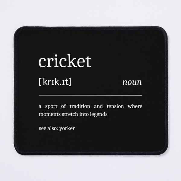Item preview, Cricket Definition Funny Motivational Cricket Player Dictionary designed and sold by StrideSuccess.