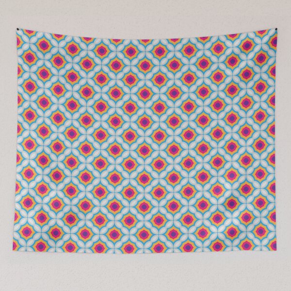Item preview, circle color blob seamless colorful repeat pattern designed and sold by Abrahamjrnd.