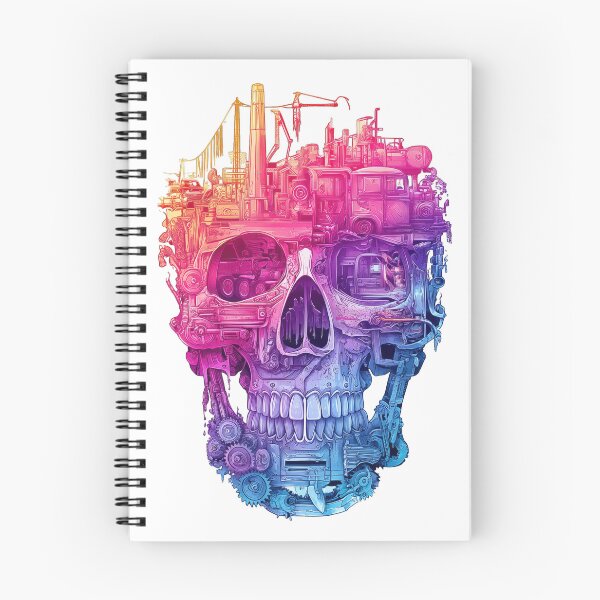 Item preview, Mechanical skull made of colorful hardware tools designed and sold by DadGenX.