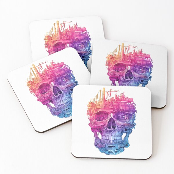 Item preview, Mechanical skull made of colorful hardware tools designed and sold by DadGenX.