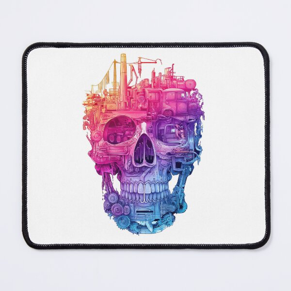 Item preview, Mechanical skull made of colorful hardware tools designed and sold by DadGenX.