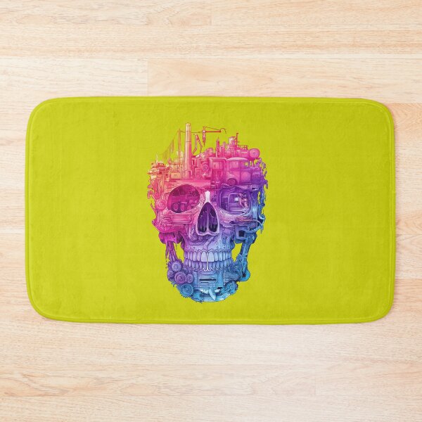 Item preview, Mechanical skull made of colorful hardware tools designed and sold by DadGenX.
