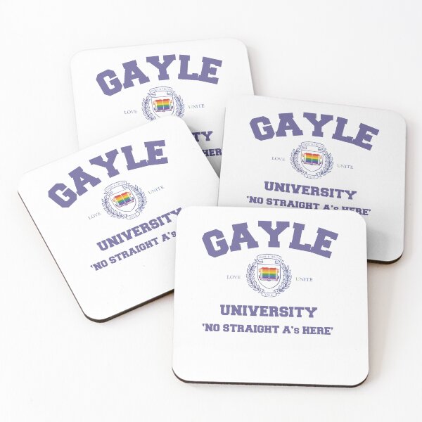 Item preview, Yale/Gayle University Parody | LGBTQ+ Pride Design | No Straight A’s Here designed and sold by The Queer Gear Company.