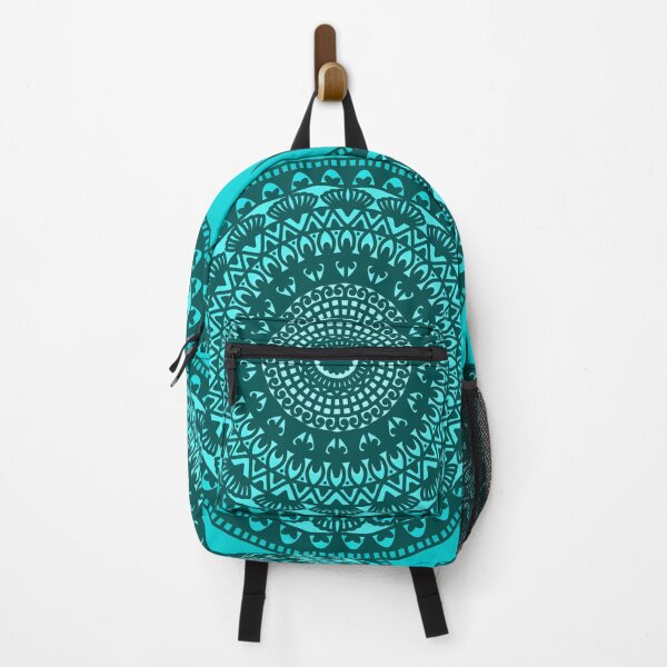 Item preview, Blue Vibrant watercolor pastel colorful bohemian mandala  designed and sold by DivineMandala.