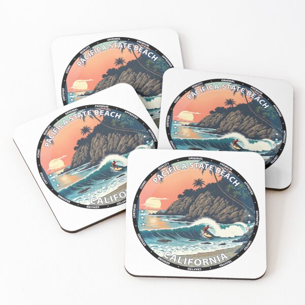 Item preview, Pacifica State Beach – California USA - Surf lifestyle coastal waves designed and sold by inkNext.