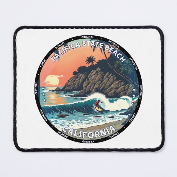 Item preview, Pacifica State Beach – California USA - Surf lifestyle coastal waves designed and sold by inkNext.