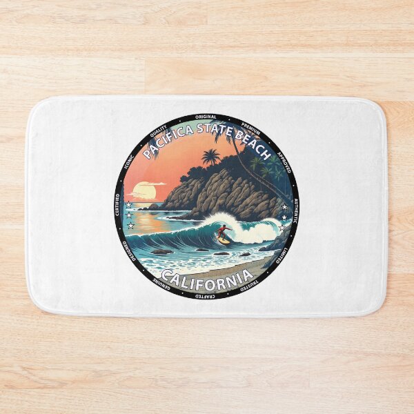 Item preview, Pacifica State Beach – California USA - Surf lifestyle coastal waves designed and sold by inkNext.