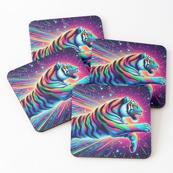 Item preview, Colorful wild tiger  designed and sold by Dogandesighn.