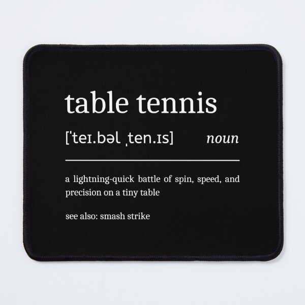 Item preview, Table Tennis Definition Funny Motivational Ping Pong Dictionary designed and sold by StrideSuccess.