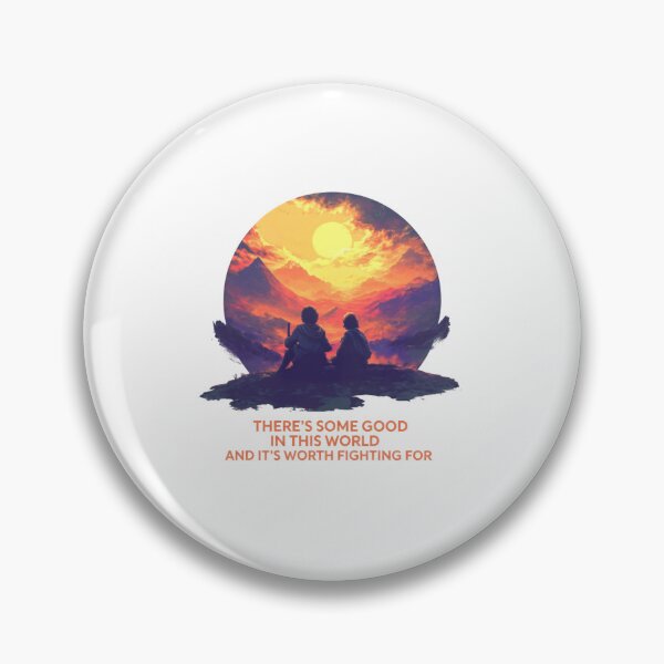 Item preview, Worth Fighting For — Inspirational Sunset Mountain Quote Art - Fantasy designed and sold by Fenay Designs.