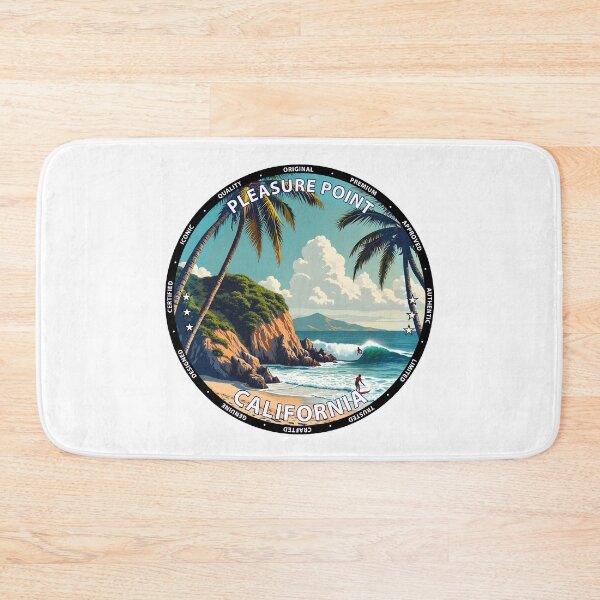 Item preview, Pleasure Point – California USA - Surf lifestyle classic reef waves designed and sold by inkNext.