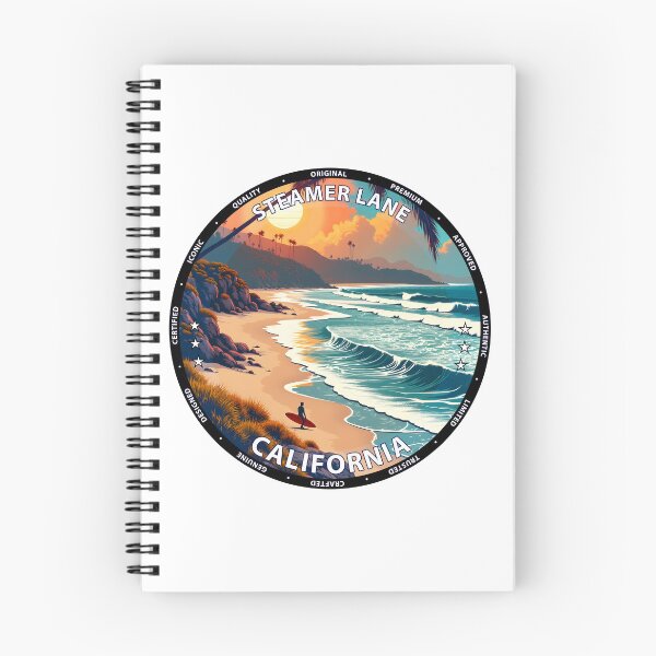 Item preview, Steamer Lane – California USA - Surf lifestyle iconic reef waves designed and sold by inkNext.