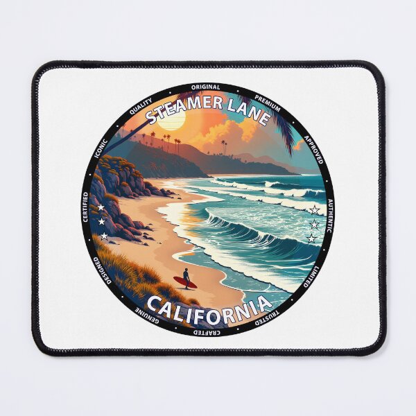 Item preview, Steamer Lane – California USA - Surf lifestyle iconic reef waves designed and sold by inkNext.