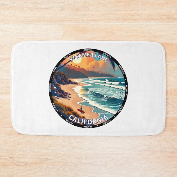 Item preview, Steamer Lane – California USA - Surf lifestyle iconic reef waves designed and sold by inkNext.