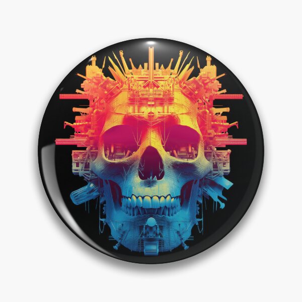 Item preview, Colorful skull made of mechanic tools and gears designed and sold by DadGenX.