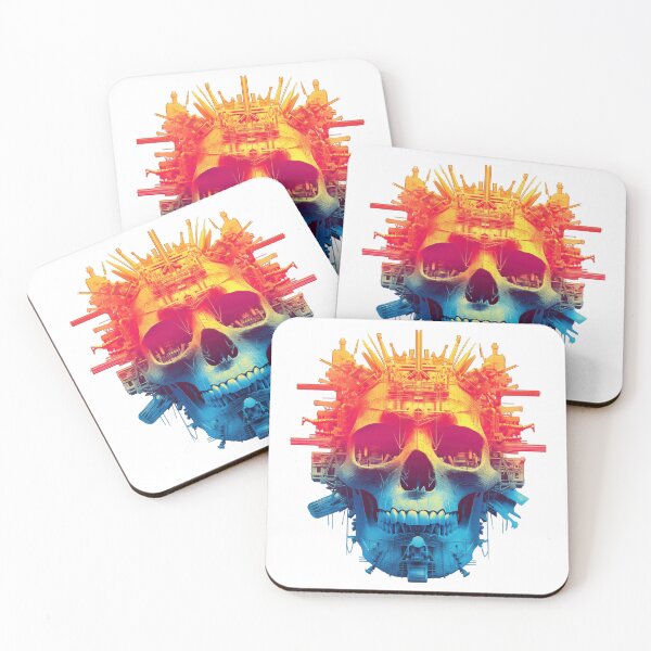 Item preview, Colorful skull made of mechanic tools and gears designed and sold by DadGenX.