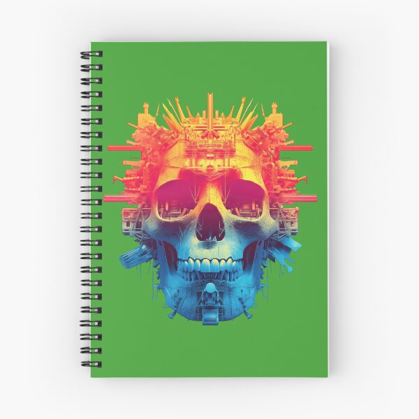 Item preview, Colorful skull made of mechanic tools and gears designed and sold by DadGenX.