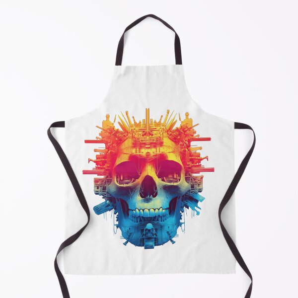 Item preview, Colorful skull made of mechanic tools and gears designed and sold by DadGenX.