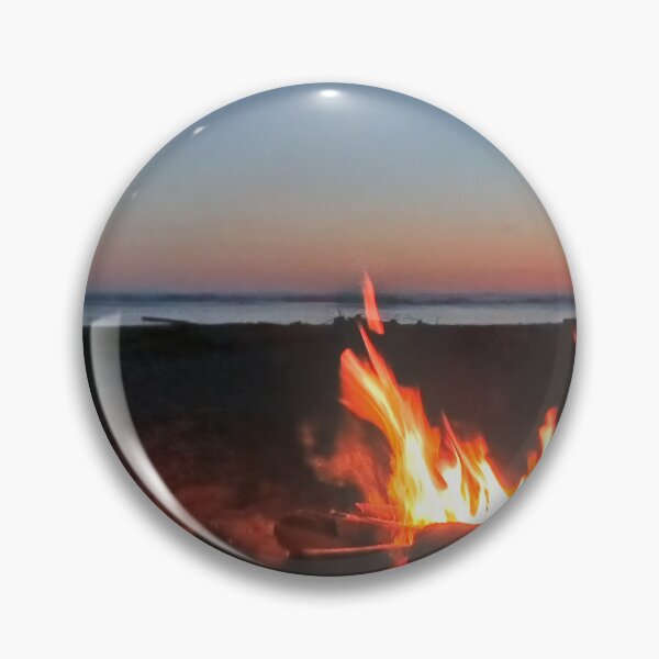 Item preview, Mendocino Big River Beach Sunset with Cozy Fire designed and sold by PEACELOVERSART.