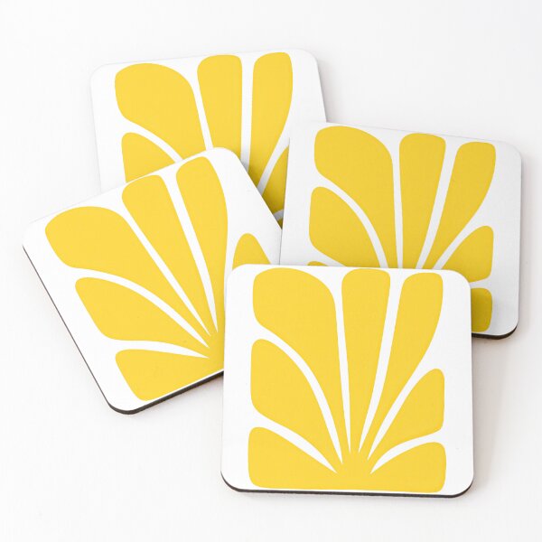 Item preview, Bold Yellow Abstract Sunburst Minimal Design designed and sold by ArtfulWeave.