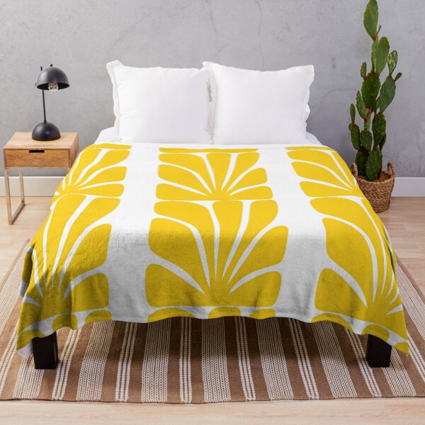 Item preview, Bold Yellow Abstract Sunburst Minimal Design designed and sold by ArtfulWeave.