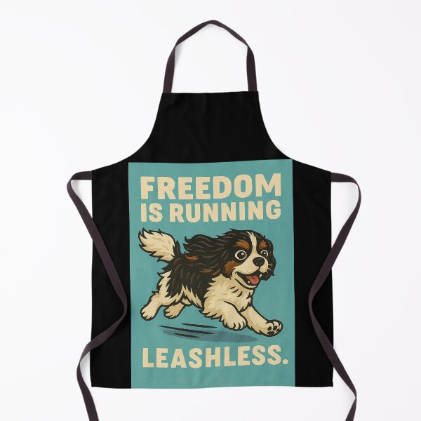 Item preview, Freedom is Running Leashless – Bold Dog Lover Illustration designed and sold by The Art of Guy.