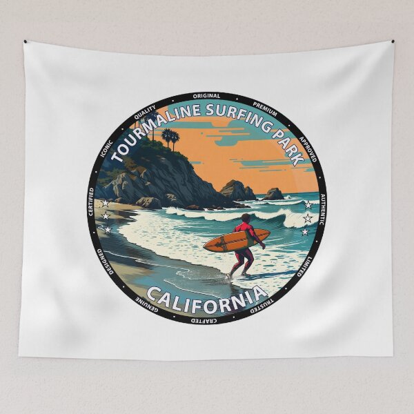 Item preview, Tourmaline Surfing Park – California USA - Surf lifestyle family-friendly waves designed and sold by inkNext.