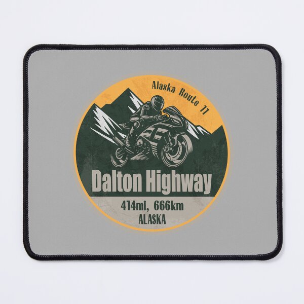 Item preview, Dalton Highway Alaska Route 11 Scenic Motorcycle Ride designed and sold by CynthiaGraphics.