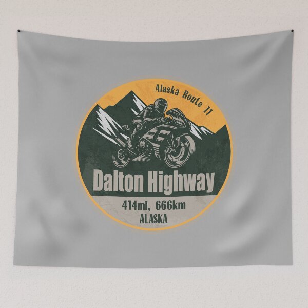Item preview, Dalton Highway Alaska Route 11 Scenic Motorcycle Ride designed and sold by CynthiaGraphics.
