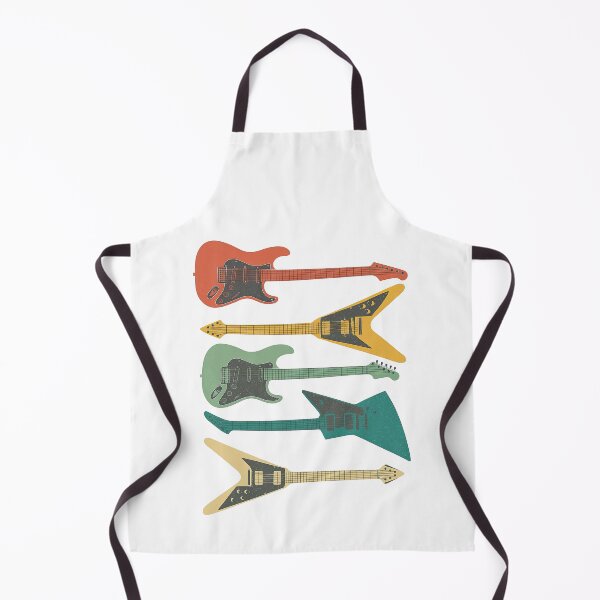 Item preview, Vintage Electric Guitars Colorful Retro Rock Design designed and sold by ArtfulWeave.