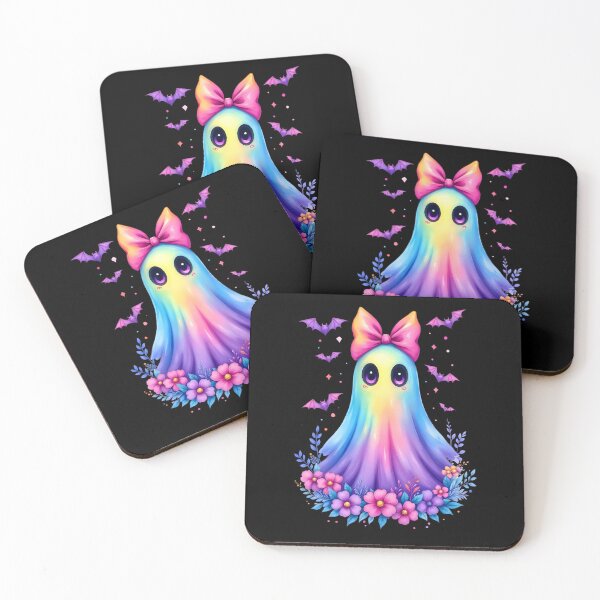 Item preview, Colorful Ghost, Halloween, Spooky Vibes, Pink Ghost, Boo designed and sold by elikatti.