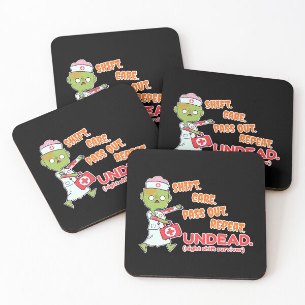 Item preview, Halloween Nurse Shirt Funny Undead Night Shift Tee designed and sold by heyyoyeah63.