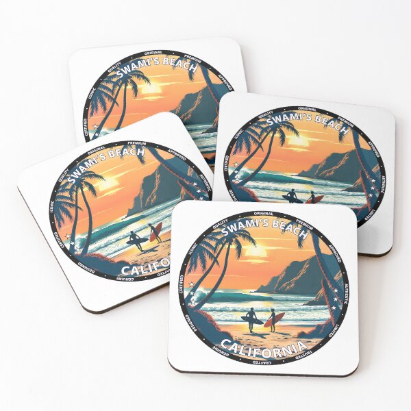 Item preview, Swami's Beach – California USA - Surf lifestyle classic point break waves designed and sold by inkNext.