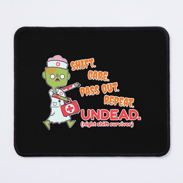 Item preview, Halloween Nurse Shirt Funny Undead Night Shift Tee designed and sold by heyyoyeah63.