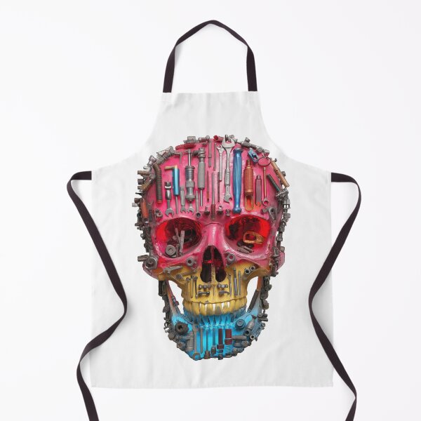 Item preview, Colorful skull made of mechanic tools and gears designed and sold by DadGenX.