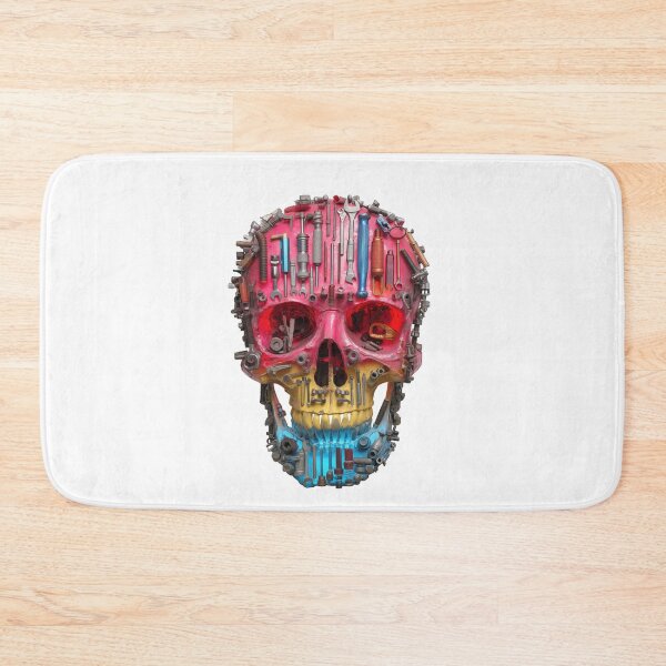 Item preview, Colorful skull made of mechanic tools and gears designed and sold by DadGenX.