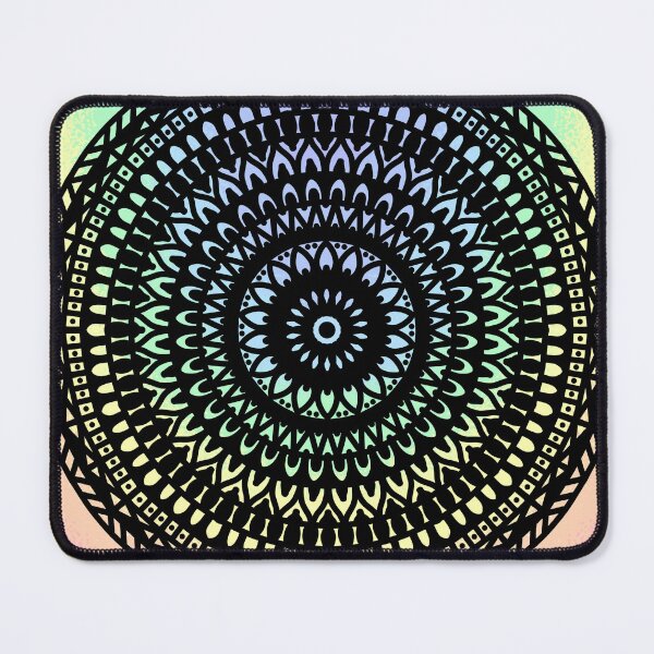 Item preview, Rainbow mandala Vibrant watercolor pastel colorful bohemian mandala designed and sold by DivineMandala.