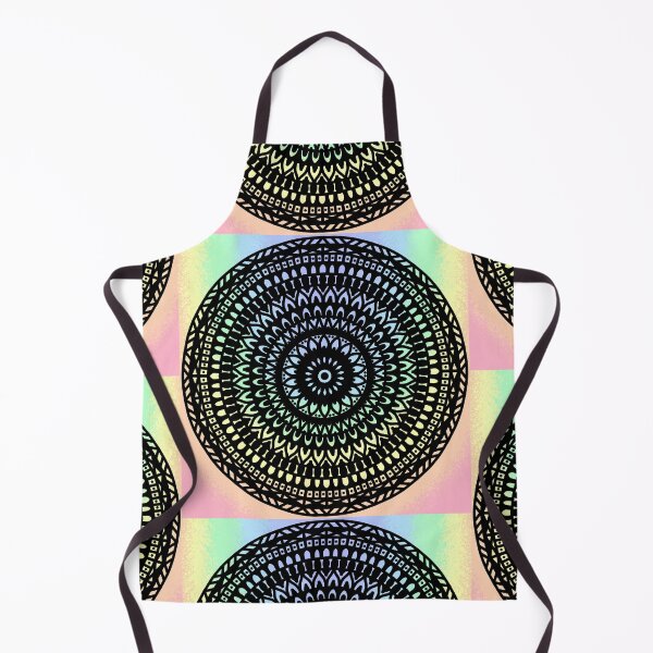 Item preview, Rainbow mandala Vibrant watercolor pastel colorful bohemian mandala designed and sold by DivineMandala.