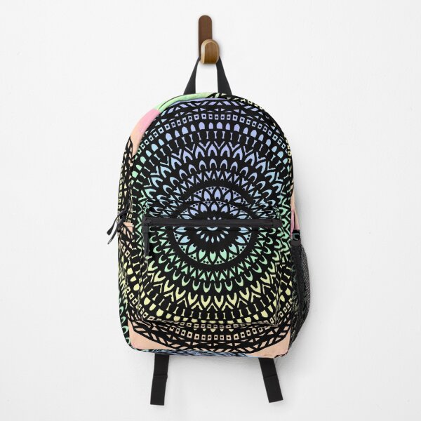 Item preview, Rainbow mandala Vibrant watercolor pastel colorful bohemian mandala  designed and sold by DivineMandala.