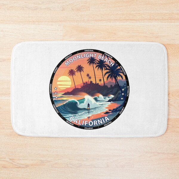 Item preview, Moonlight Beach – California USA - Surf lifestyle sandy waves designed and sold by inkNext.