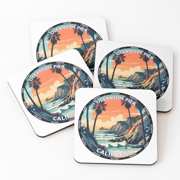 Item preview, Oceanside Pier – California USA - Surf lifestyle pier waves designed and sold by inkNext.