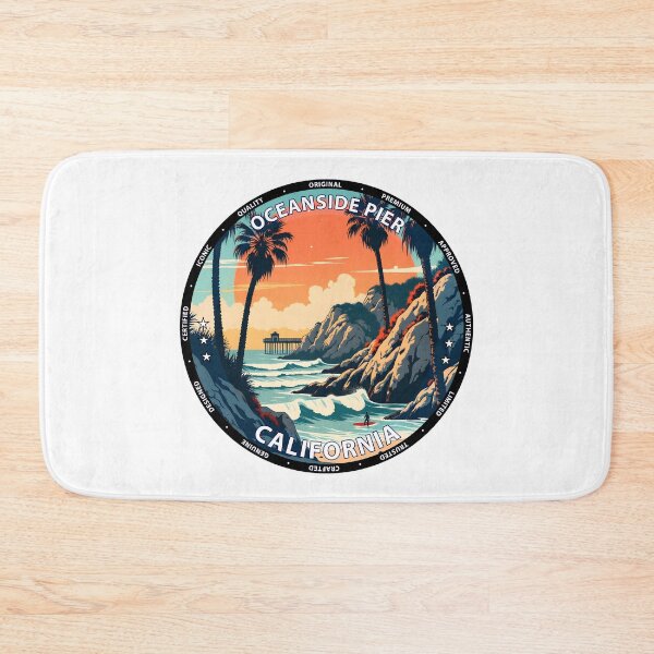 Item preview, Oceanside Pier – California USA - Surf lifestyle pier waves designed and sold by inkNext.