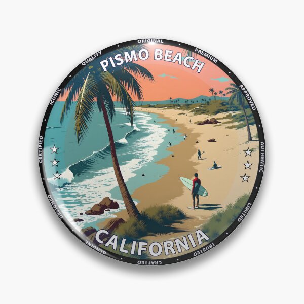 Item preview, Pismo Beach – California USA - Surf lifestyle sandy point break waves designed and sold by inkNext.