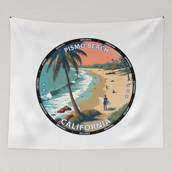 Item preview, Pismo Beach – California USA - Surf lifestyle sandy point break waves designed and sold by inkNext.