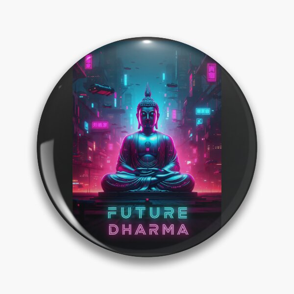 Item preview, Harmony of Buddha and Cyberpunk Neon Lights designed and sold by SplashTastic.