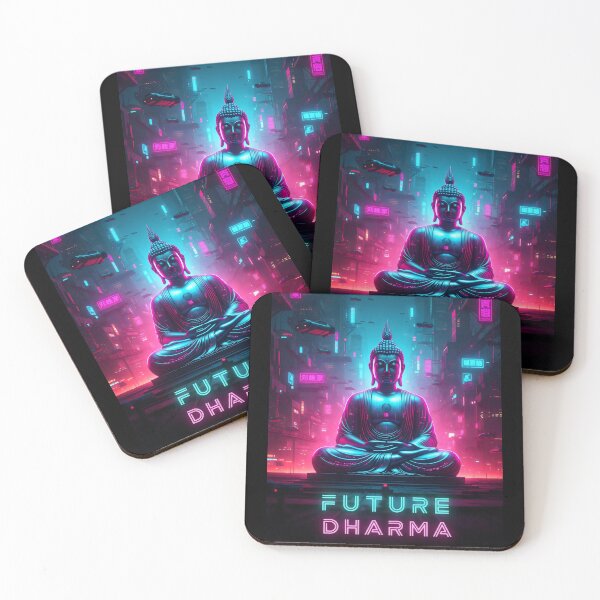 Item preview, Harmony of Buddha and Cyberpunk Neon Lights designed and sold by SplashTastic.
